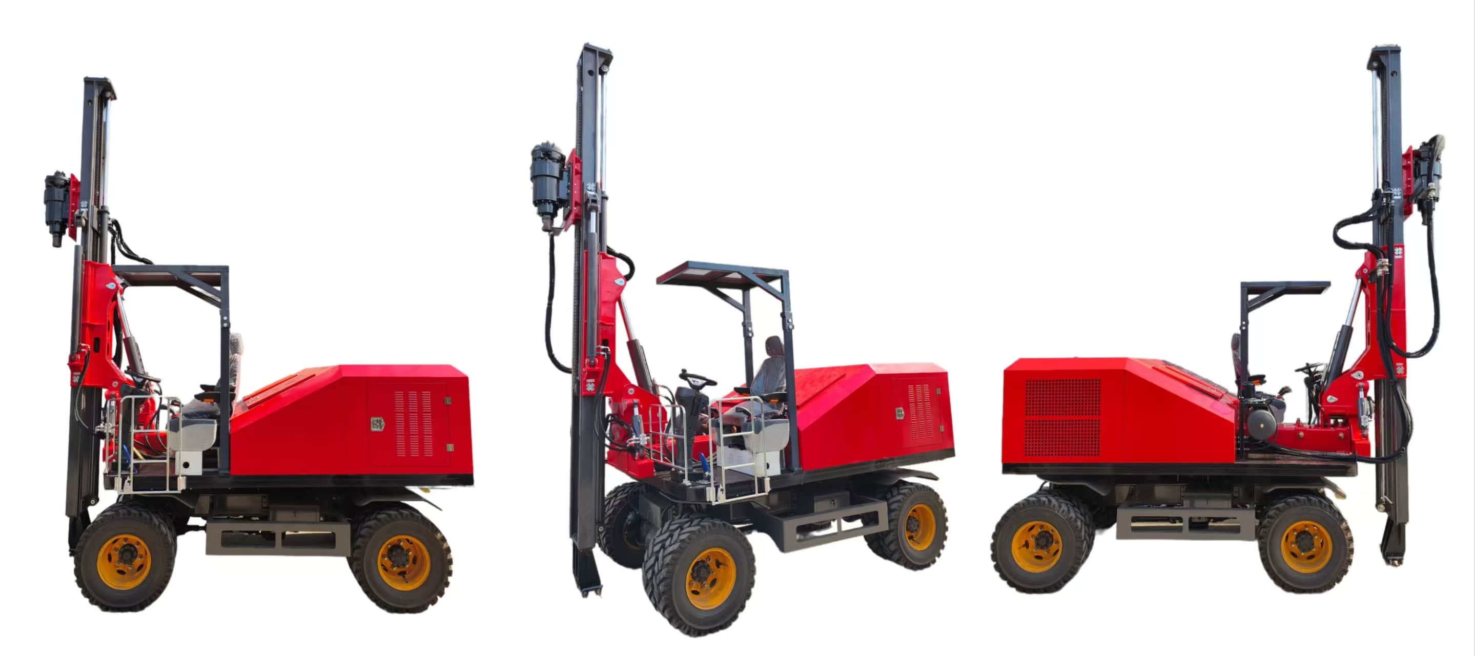 Hincador de pilotes solar con ruedas TZ680: Impulsando la eficiencia en la construcción fotovoltaica