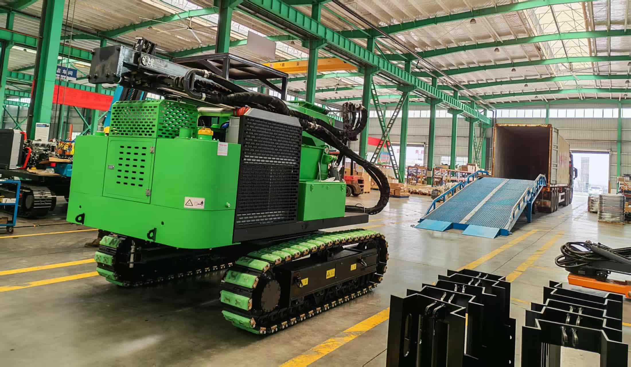 Envío de la TZ536 personalizada a Qatar: una central eléctrica multifuncional para pilotes solares